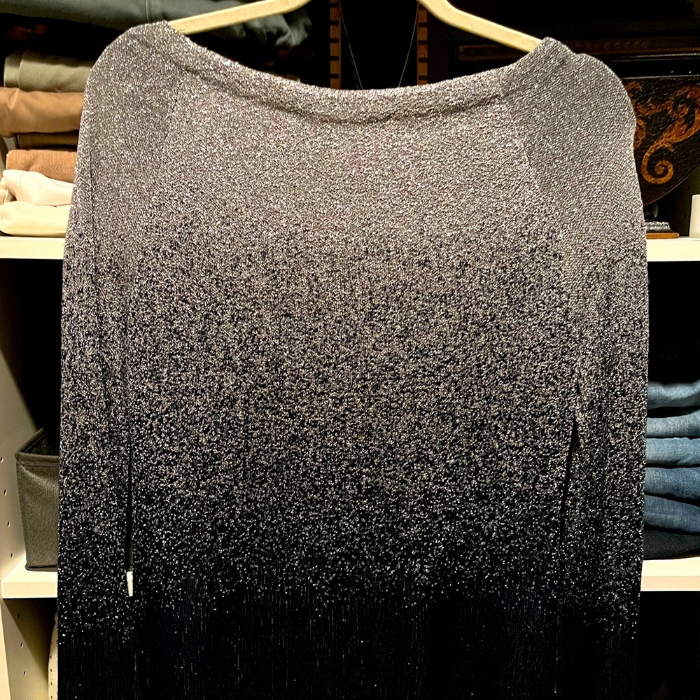 WHBM Long sleeve flared Sparkly sweater